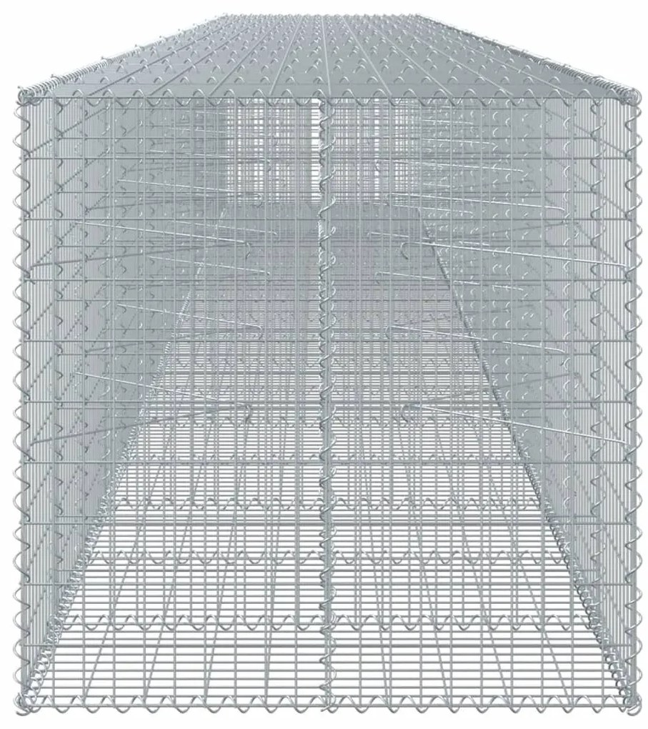 horganyzott vas gabion kosár fedéllel 950 x 100 x 100 cm