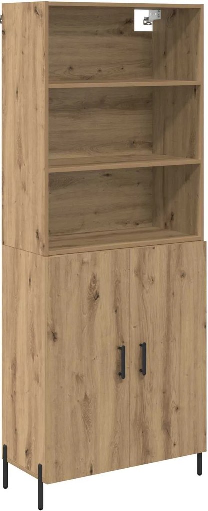 vidaXL Magasfiú Artisan tölgy 69,5 x 32,5 x 180 cm Faanyag