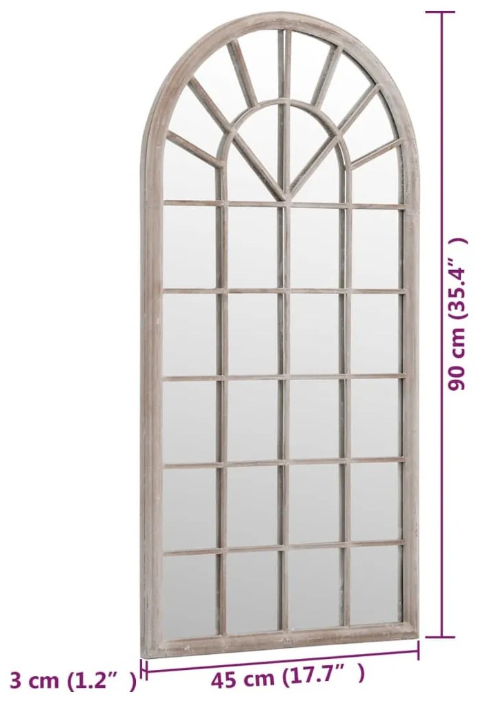 homokszínű tükör beltéri használatra 90 x 45 cm