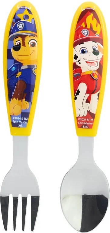 Mancs Őrjárat Rescue Pups fém ergo evőeszköz készlet - 2 darabos
