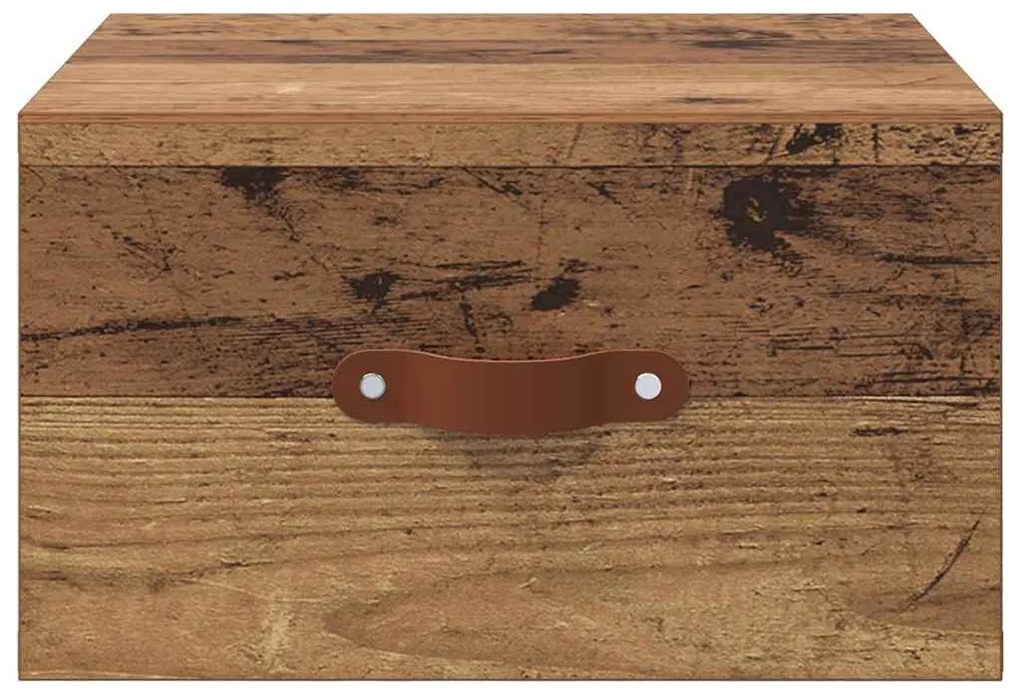 Fali éjjeli szekrény Öreg fa 35 x 35 x 20 cm Faanyag