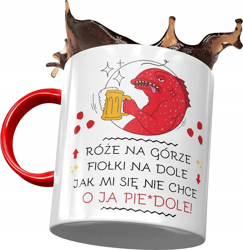 Bögre Piros Vicces Rózsák A Hegyen Ajándék Nyomtatott Fotóval