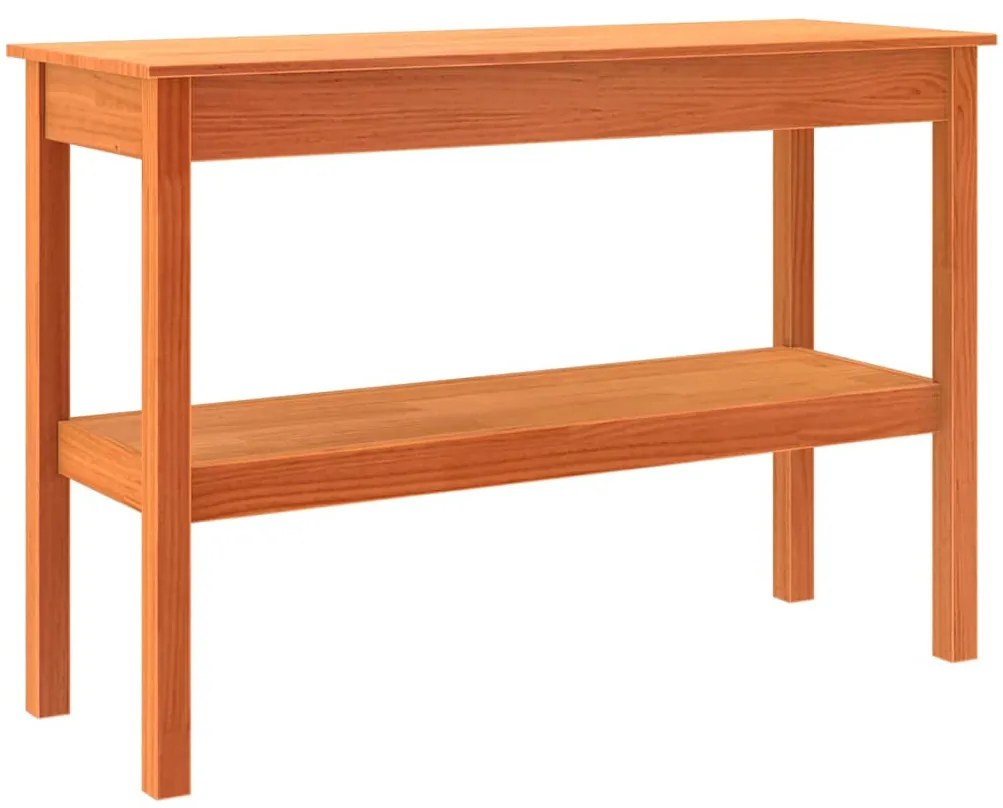 Konzolasztal Viaszbarna 110 x 40 x 75 cm Tömör fenyőfa