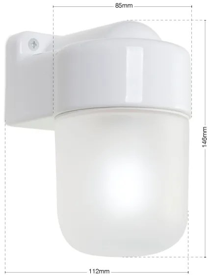 Orion - OSTIA fali lámpa 1xE27/40W/230V fehér