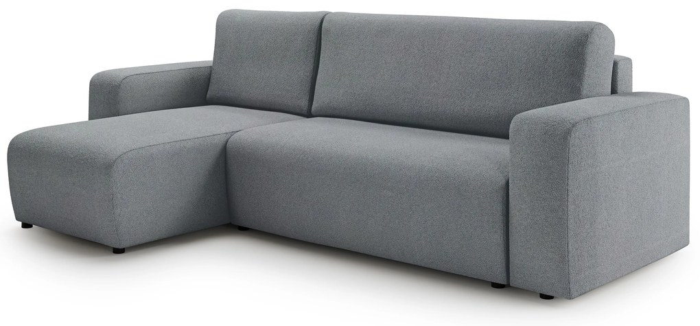 Avia Mini kinyitható sarokkanapé, univerzális állás - világosszürke Gerra 70 boucle