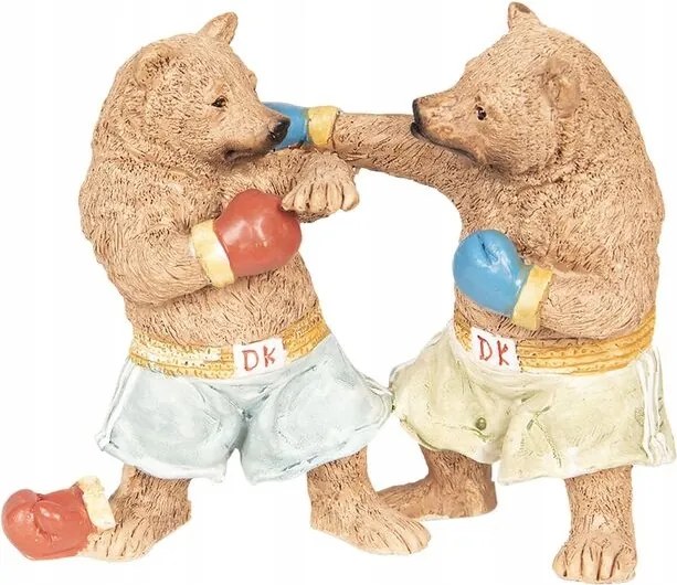 Dekoratív boxmackós szobrocska 13*5*11 cm