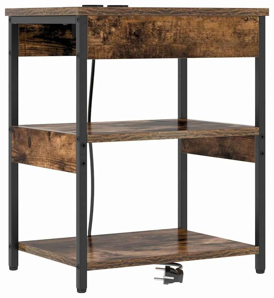 Éjjeli Szekrények 2 pcs Füstölt tölgy 41 x 31 x 51 cm Faanyag
