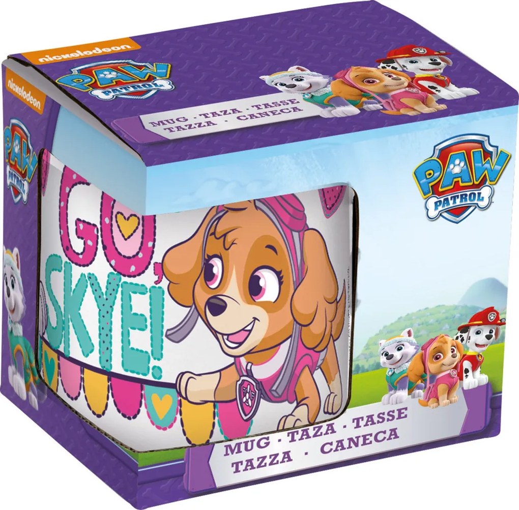 Mancs Őrjárat Go Skye porcelán bögre 235 ml (8 oz) Díszdobozban