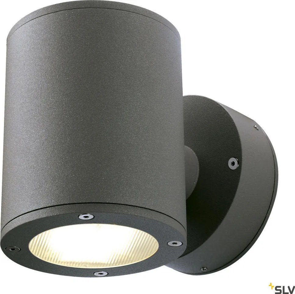 SLV 230365 SITRA Modern Kültéri Fali Lámpa Antracit GX53 IP44