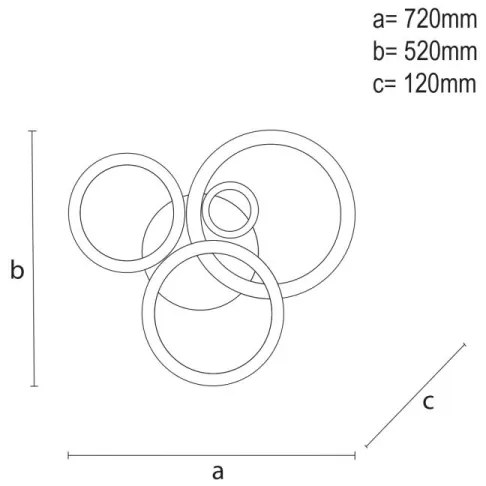LED állítható mennyezeti lámpa LED/120W/230V 3000-6500K + DO