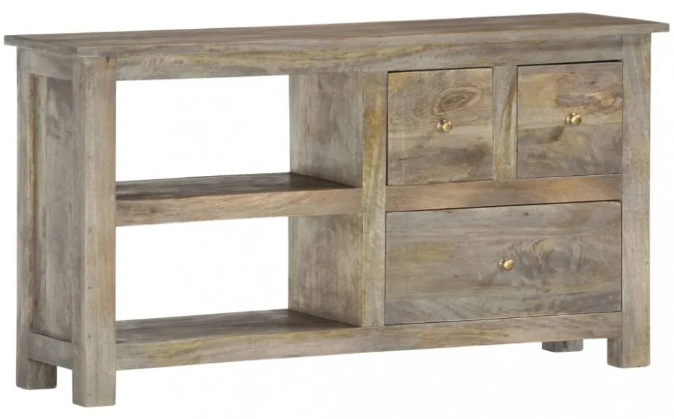 tömör mangófa TV-szekrény 100 x 30 x 55 cm