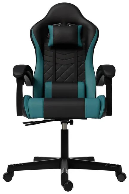 Juskys HyperSeat irodai szék - fekete/türkiz