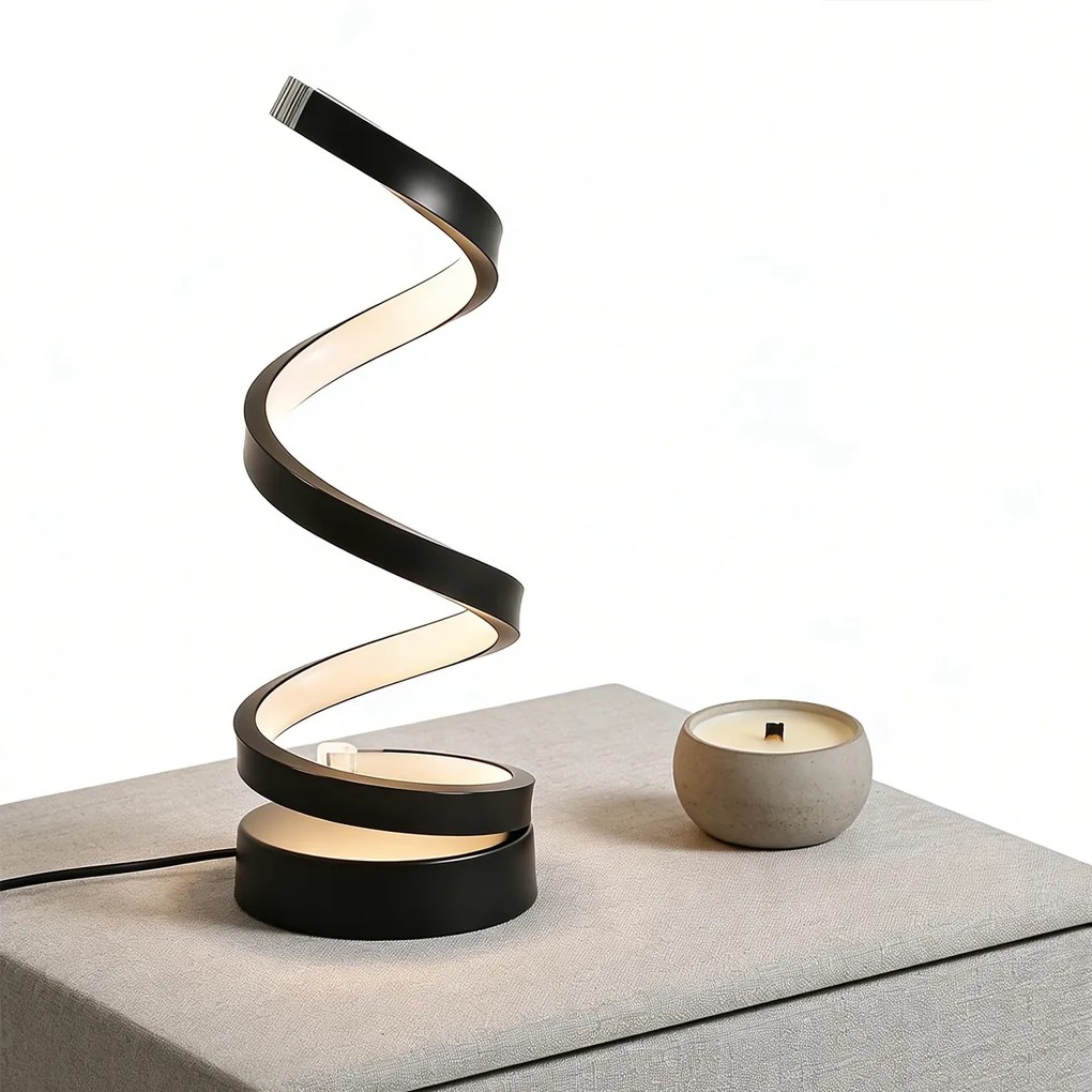 Éjjeli lámpa Asztali lámpa Led Usb Modern Spirál Módok