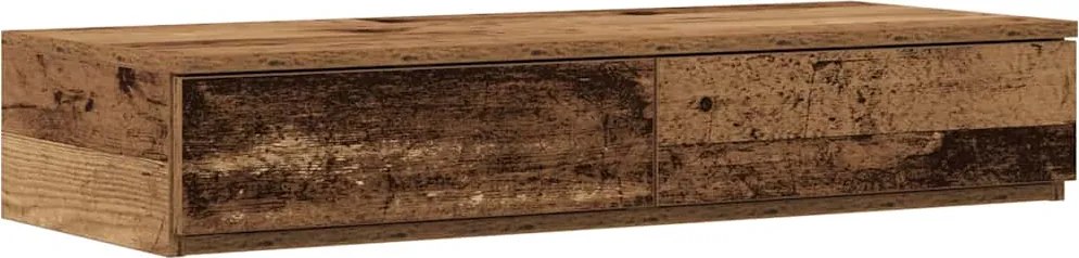 vidaXL Ágyfiókok fiókkal Öreg fa 75 x 36,5 x 16,5 cm Faanyag