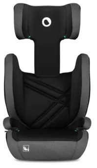 Lionelo - Autósülés HUGO i-Méret 100-150 cm fekete/szürke