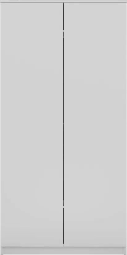 Aldabra SD-90 gardróbszekrény akasztós és polcos résszel, 90x180x50 cm, fehér