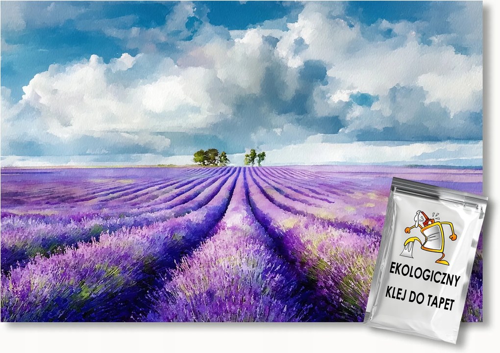 Fotótapéta Flizelina Tájkép Természet Mező Virágok Gyógynövények Levendula 400x280 ragasztó