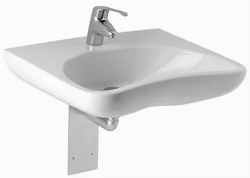Jika Mio csaptelep nélküli mosdó 64x55 cm fehér színben fényes felülettel középső nyílással 1371.4.000.104.1
