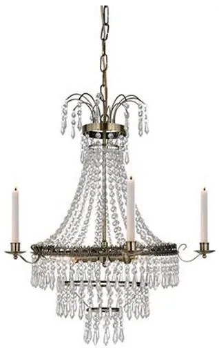 Markslöjd 105157 - Kristálycsillár láncon MARIELUND 3xE14/40W/230V sárgaréz