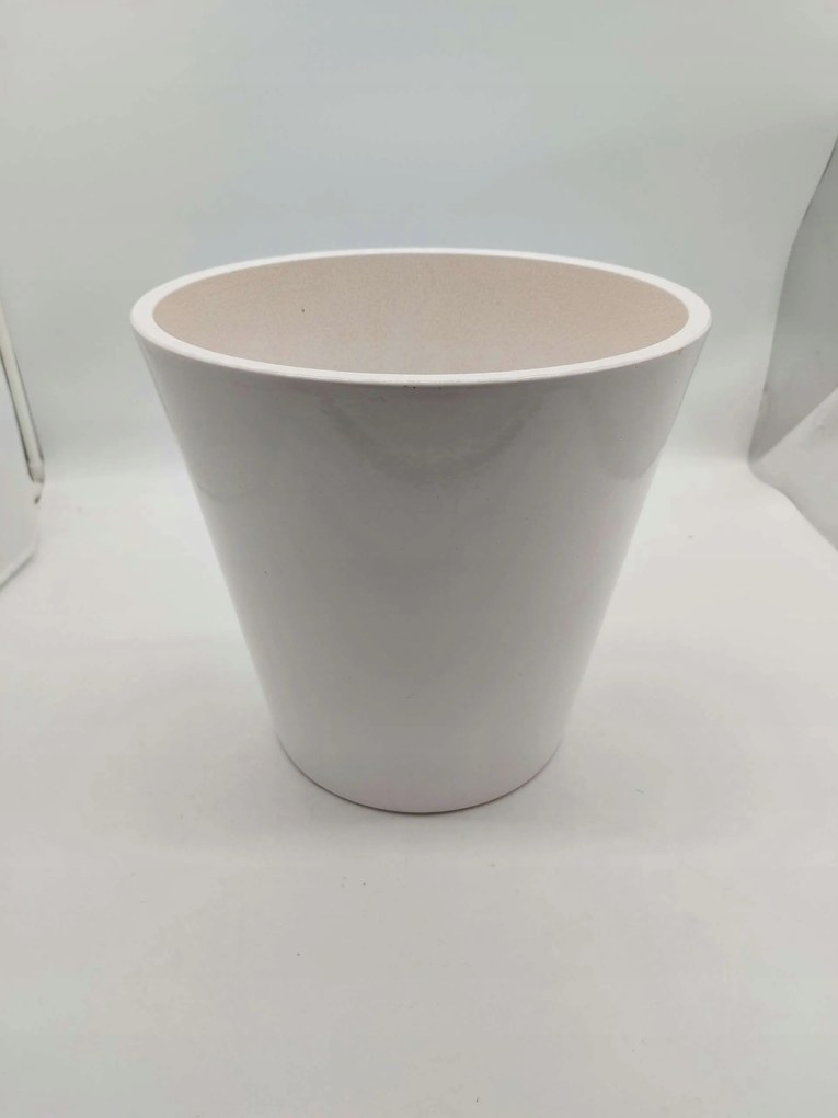 Kerámia kaspó fehér 31 cm x 21 x 30 cm