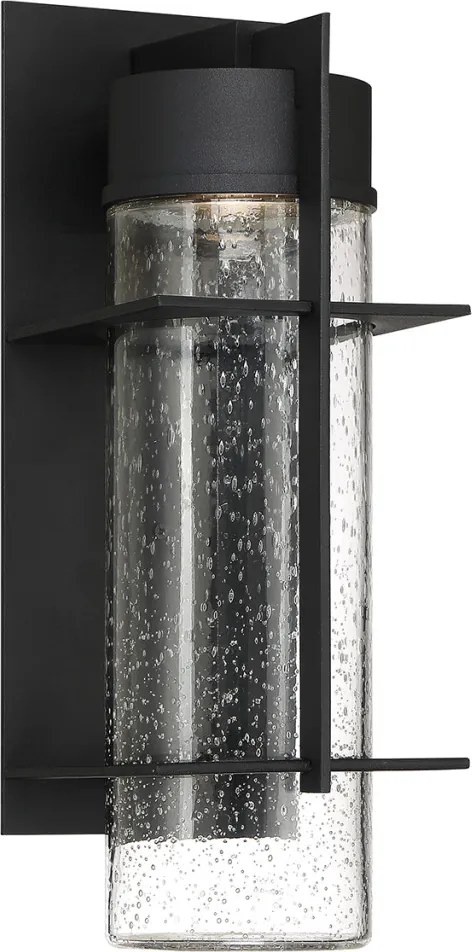 ELSTEAD QN-EAMES-LED-L-EK EAMES Klasszikus Kültéri Fali Lámpa Fekete, Átlátszó LED IP44