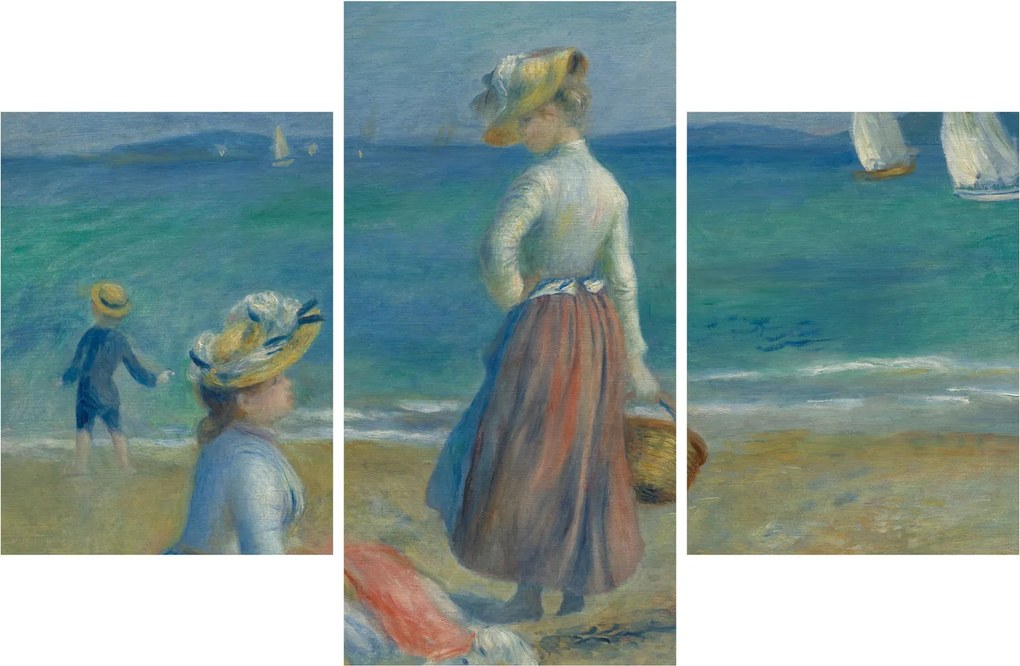Kép - Auguste Renoir, Figures on the Beach, reprodukciók (90x60 cm)