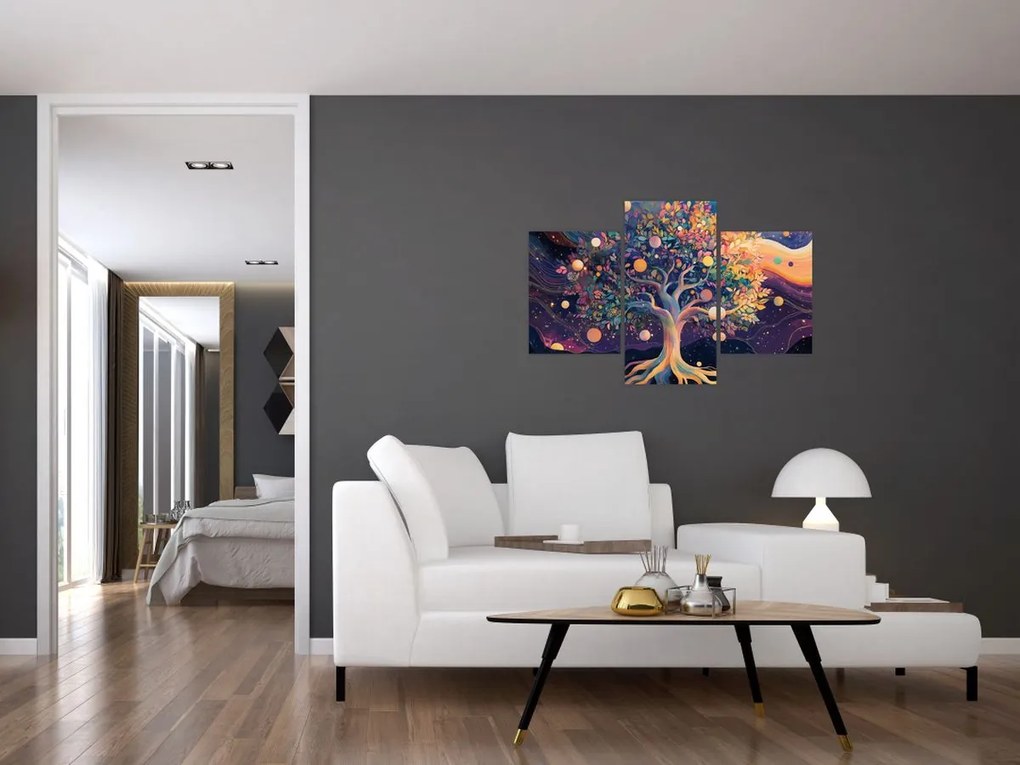 Kép – Lila fa tele energiával (90x60 cm)