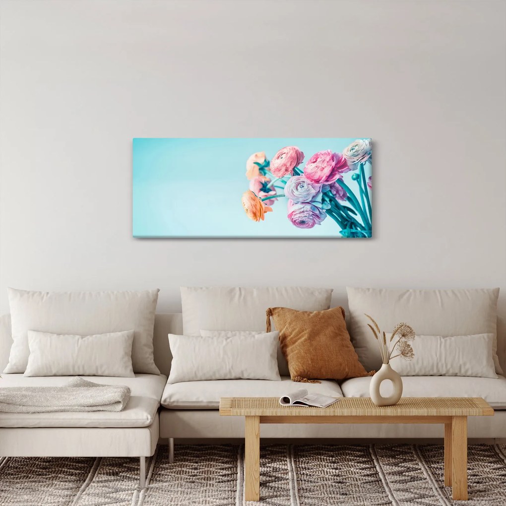 Kép - Virágok a vázában (120x50 cm)
