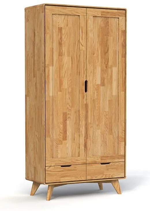 Tölgyfa ruhásszekrény 90x180 cm Greg - The Beds