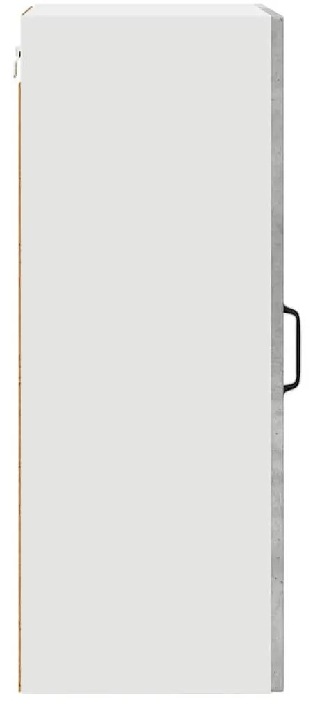 Fali konyhaszekrény 2 pcs Beton Szürke 40 x 31 x 80 cm Faanyag