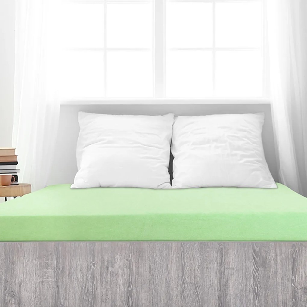 4Home Premium frottír lepedő zöld, 90 x 200 cm, 90 x 200 cm