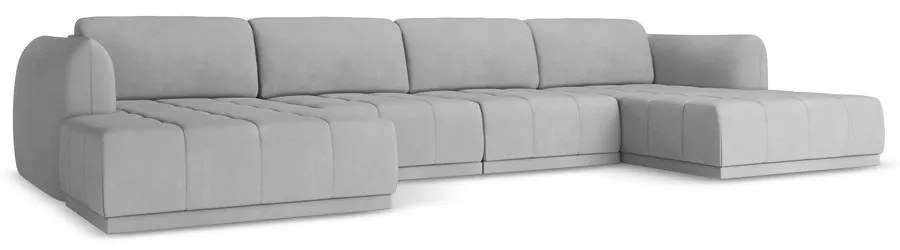 Világosszürke sarokkanapé Hoku – Makamii