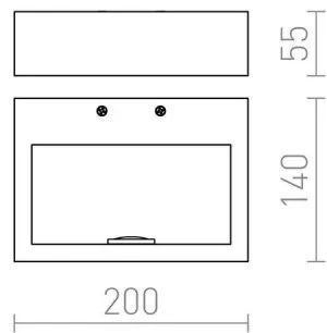 RED - Design Rendl - R12595 - LED Fali lámpa NEMAN LED/10W/230V