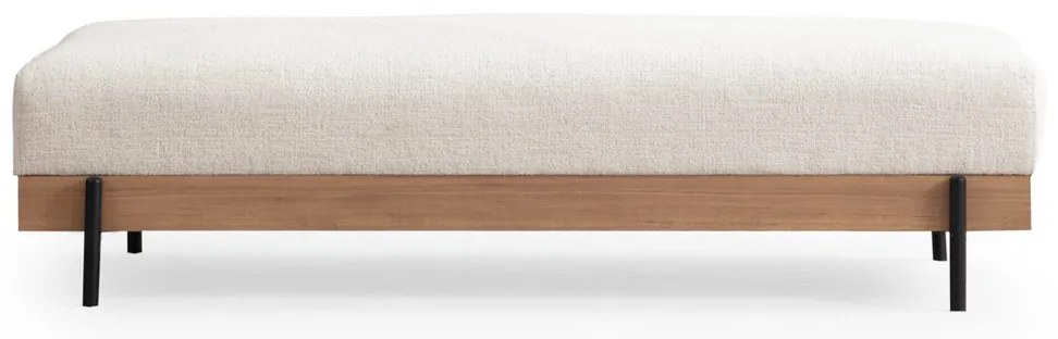Eti Oak Pouffe White kárpitozott pad