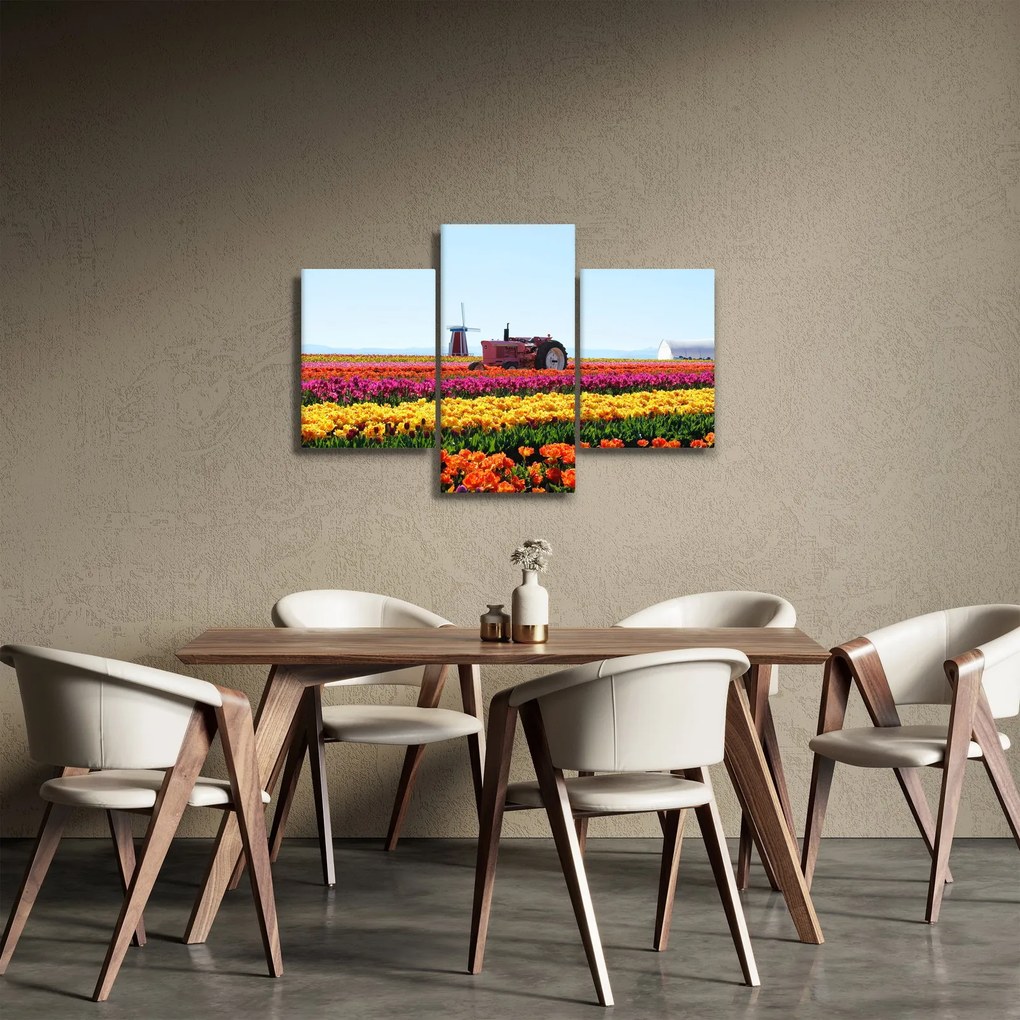 Tulipánfarm képe (90x60 cm)