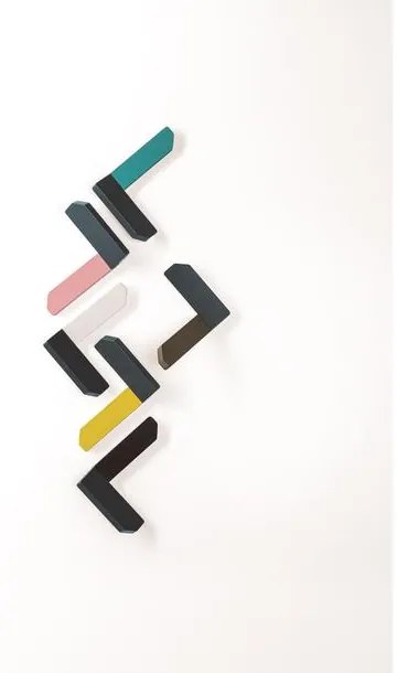 Fogas  Viefe CORNER   30mm, fém, szürke + fekete EI