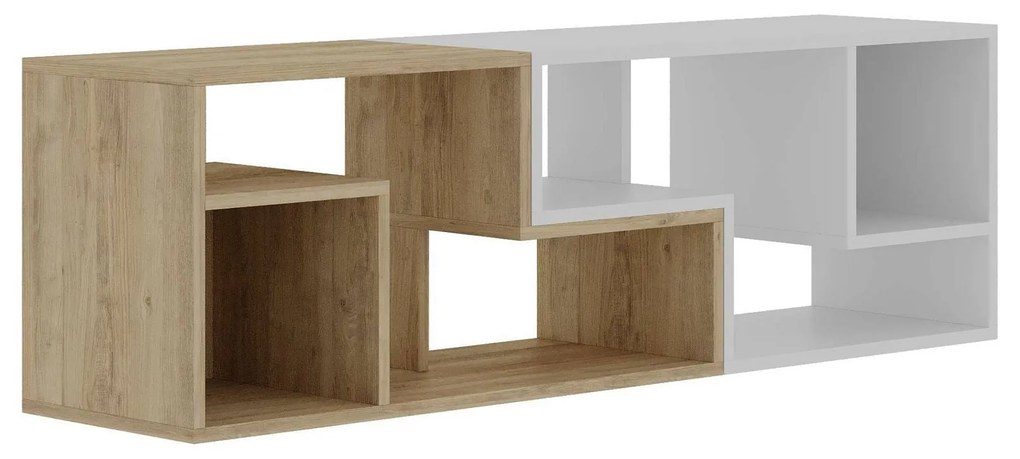 TV szekrény Glis - Sapphire Oak, White