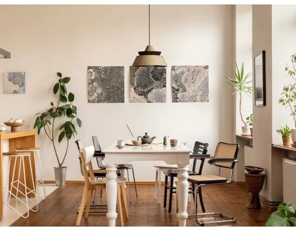 Fa csillár zsinóron 1xE27/60W/230V Ø 33 cm tömörfa/tölgy/dió/kaucsukfa