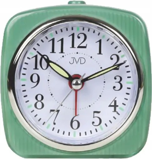 Zöld Megvilágított Ovális Ébresztőóra Szundival Jvd SRP7503.2 7,5 cm