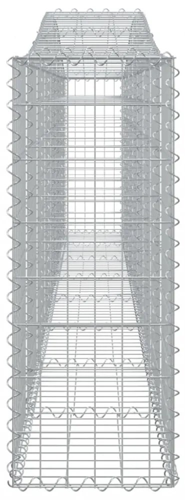 25 db íves horganyzott vas gabion kosár 400x30x80/100 cm