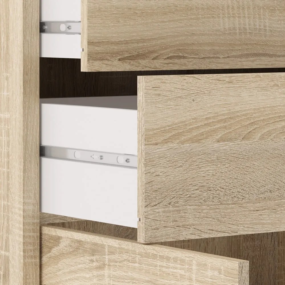 Natúr színű moduláris könyvespolc tölgyfa dekorral 89x113 cm Prima – Tvilum