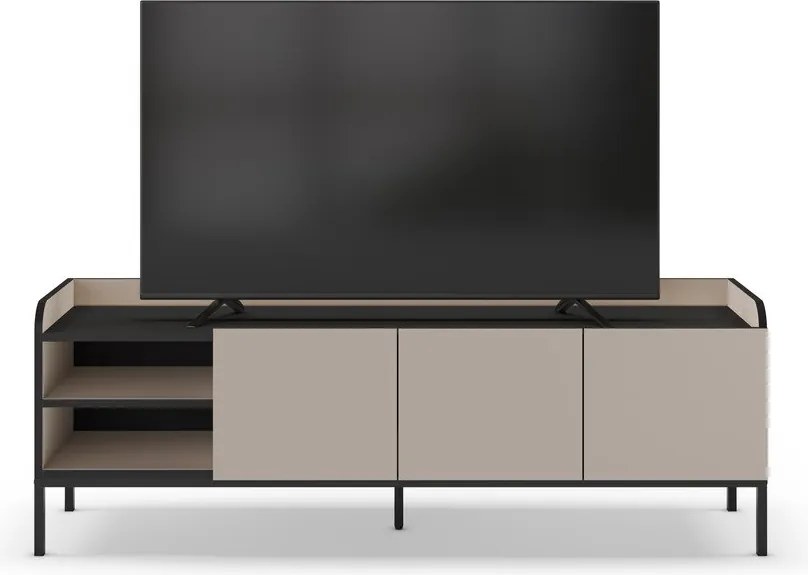 Krémszínű TV-állvány 160x55x42 cm Adara – Marckeric