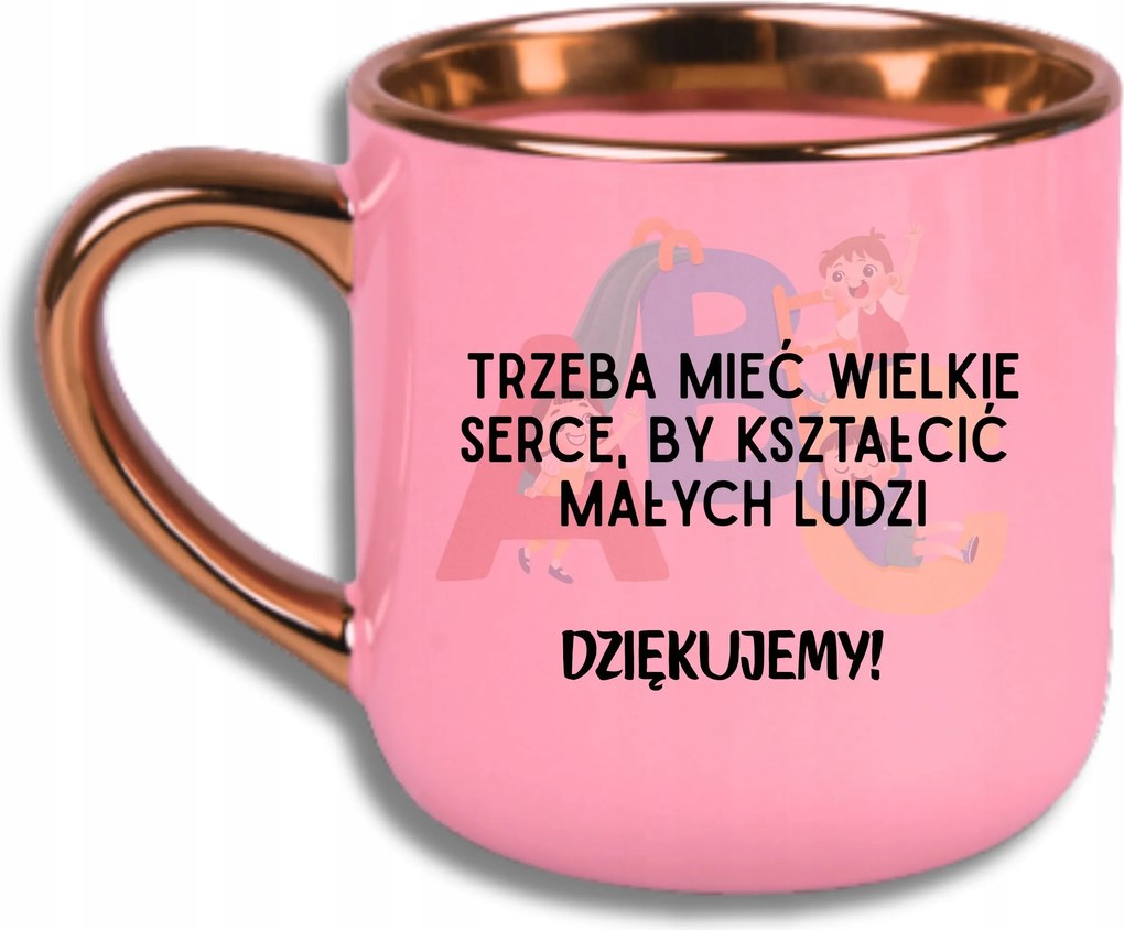 Bögre Rózsaszín Ajándék Nagy Pedagógus Nap Kell Egy Nagy Szív