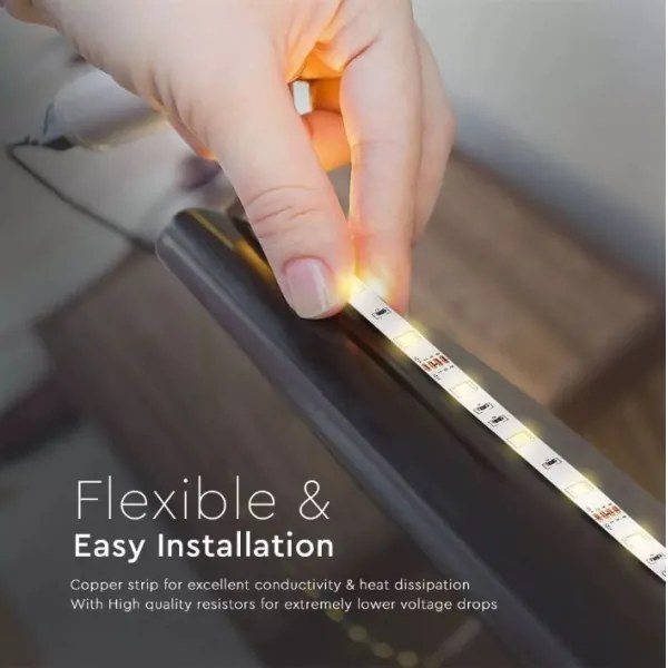 LED RGB Dimmelhető fényszalag 2x5m LED/4,8W/230V + távirányító