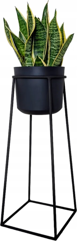 Állvány virágokhoz, növényekhez, fém virágtartó álló, cseréppel, 60 cm Pl