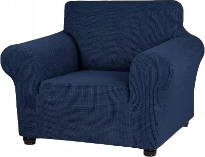 Egyszemélyes Kanapé Huzat Sötétkék Textúra 90-140 CM Párnahuzat