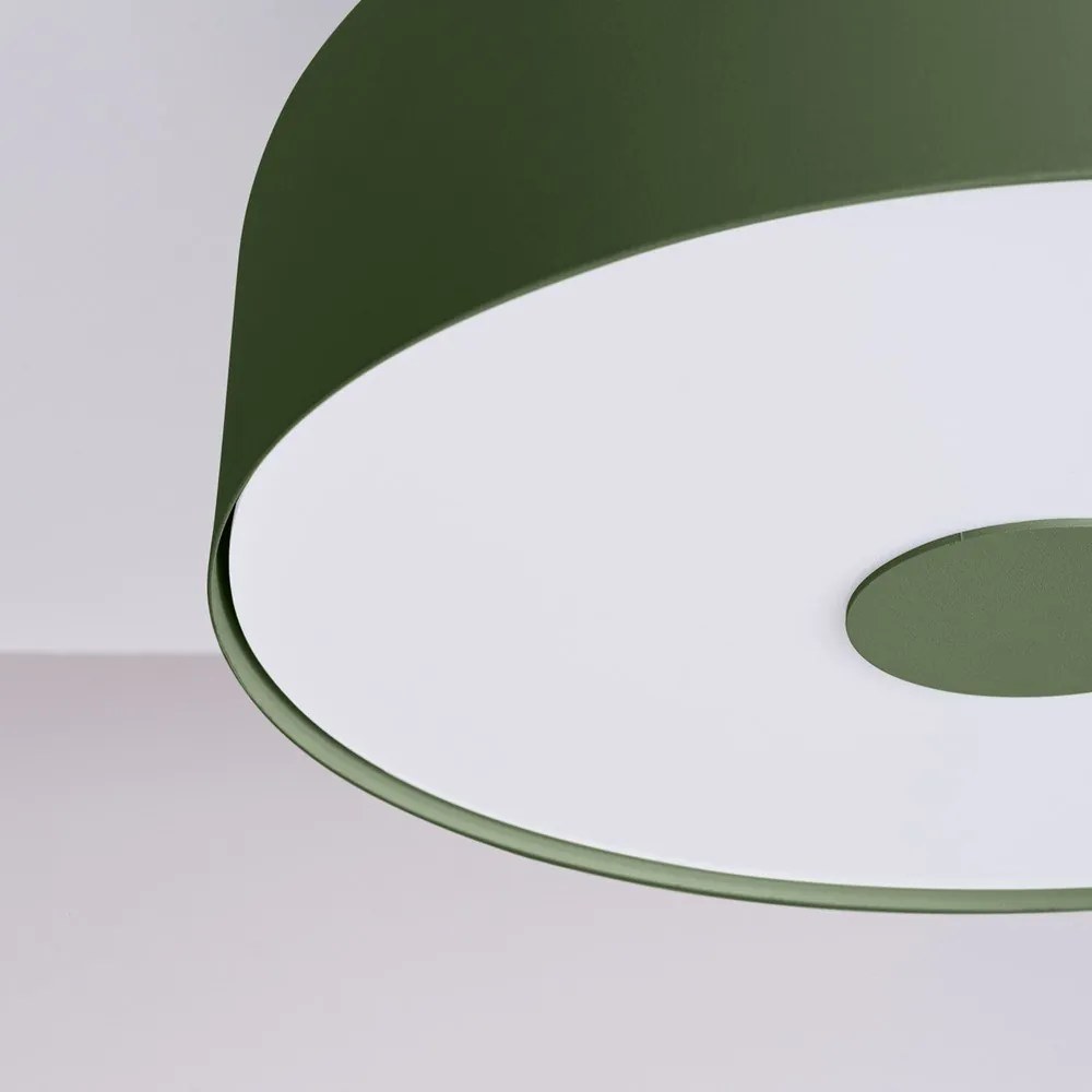 Zöld mennyezeti lámpa Blacko – Sollux