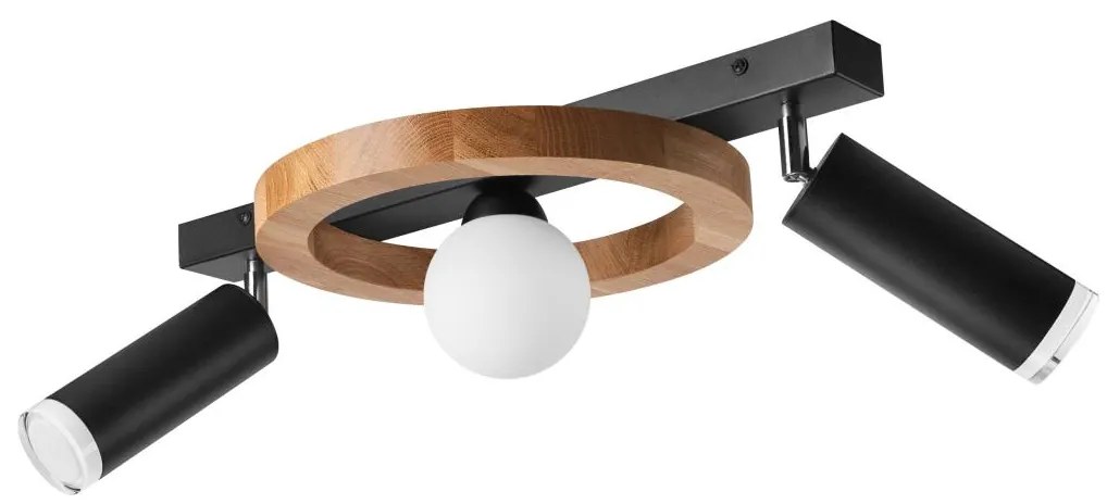 Spotlámpa OTIS 1xG9/5W/230V + 2xE27/15W/230V tölgy