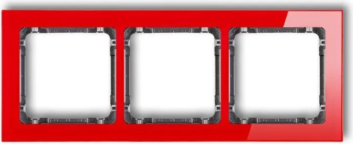 Keret 3x piros/grafit 17-11-DRS-3 Deco Karlik