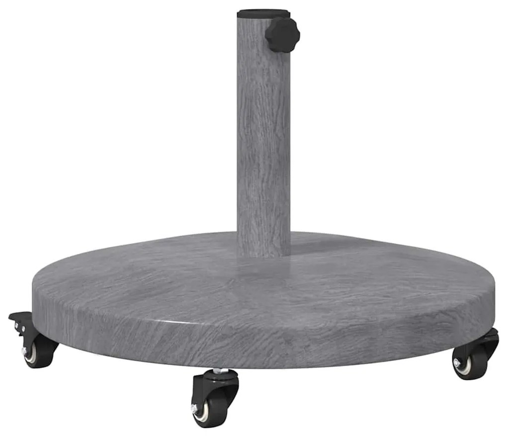 Kültéri Napernyő Tartók Sötét fa 48 x 48 x 32.5 cm Acél, Beton